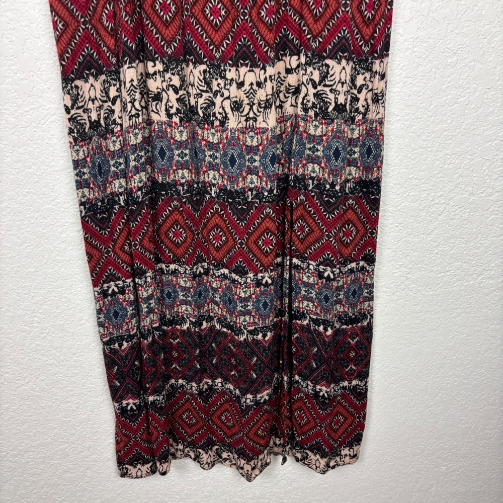 Soft‎ Surroundings Womens Maxi Dress SZ Medium Smocked Mixed Media Boho Artsy - Picture 5 of 9